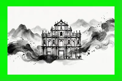 澳门六合彩水墨国风标志